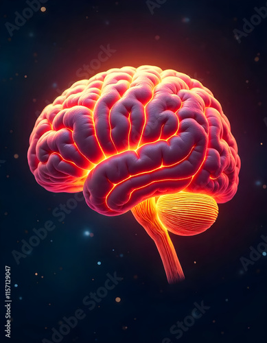 3d rendered illustration of a brain