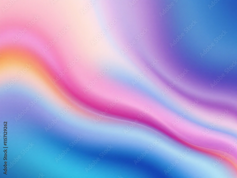 Fototapeta premium Colorful abstract waves with smooth gradient, vibrant background design.