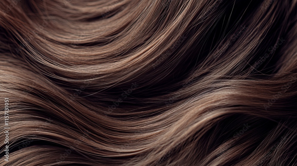 Stunning Brown Wavy Hair Texture Closeup - A Deep Dive into Healthy Hair Stunning Brown Wavy Hair Texture Closeup - A Deep Dive into Healthy Hair