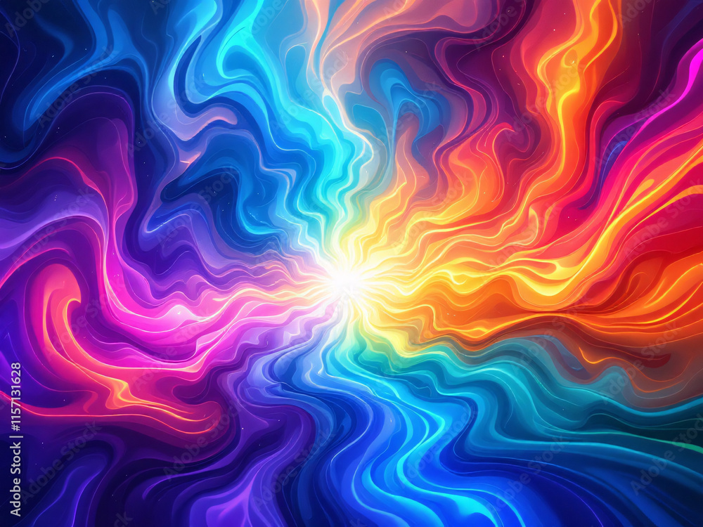 Colorful abstract waves with smooth gradient, vibrant background design. Colorful abstract waves with smooth gradient, vibrant background design.