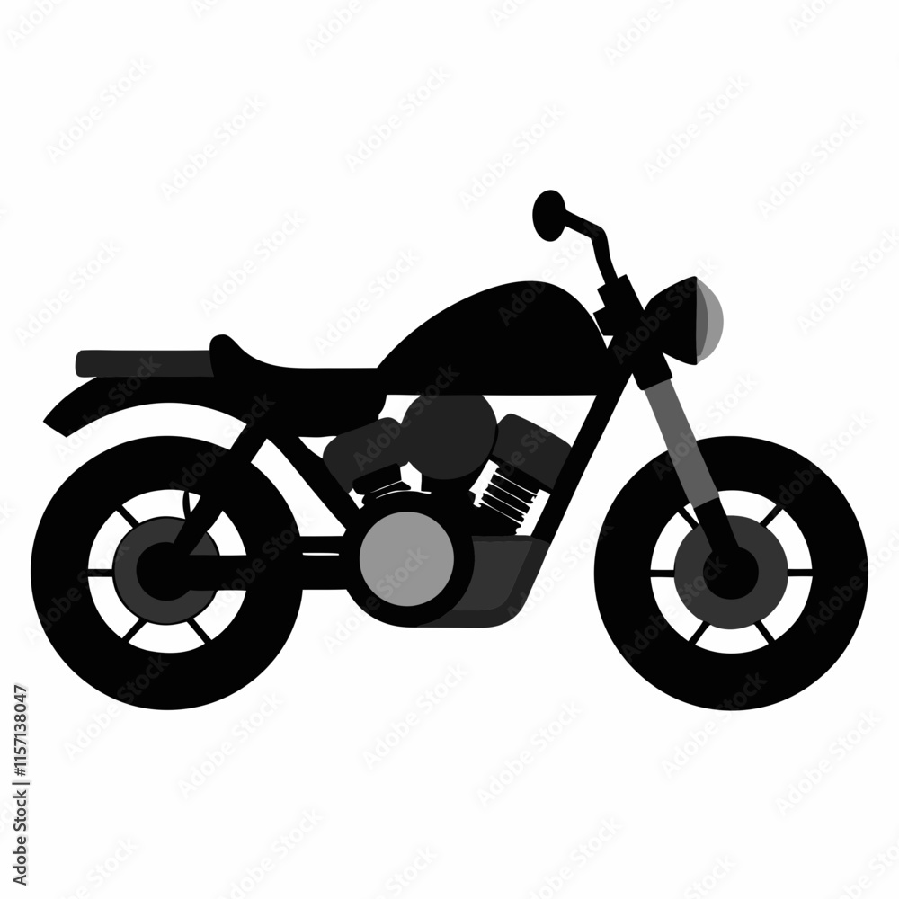 black motorcycle black motorcycle