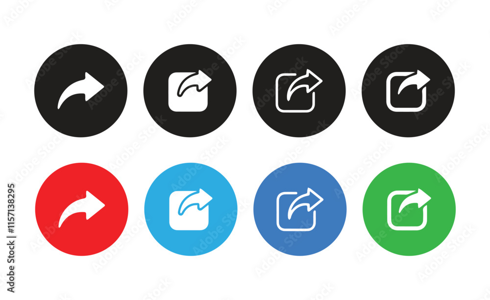 Set of share vector icon.Icons like comment, share, save, like media button.Vector Illustration EPS 10 Set of share vector icon.Icons like comment, share, save, like media button.Vector Illustration EPS 10