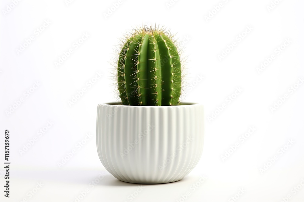 Cactus in White Pot Cactus in White Pot
