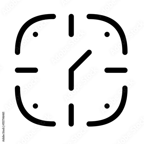 Clock icon for business 
