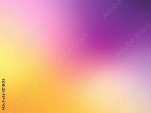 Vibrant purple to yellow gradient background.