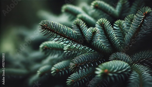 Wallpaper Mural a close-up view of evergreen pine tree branches Torontodigital.ca