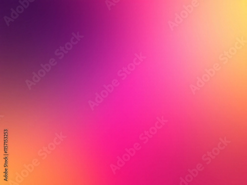 Vibrant purple to yellow gradient background.