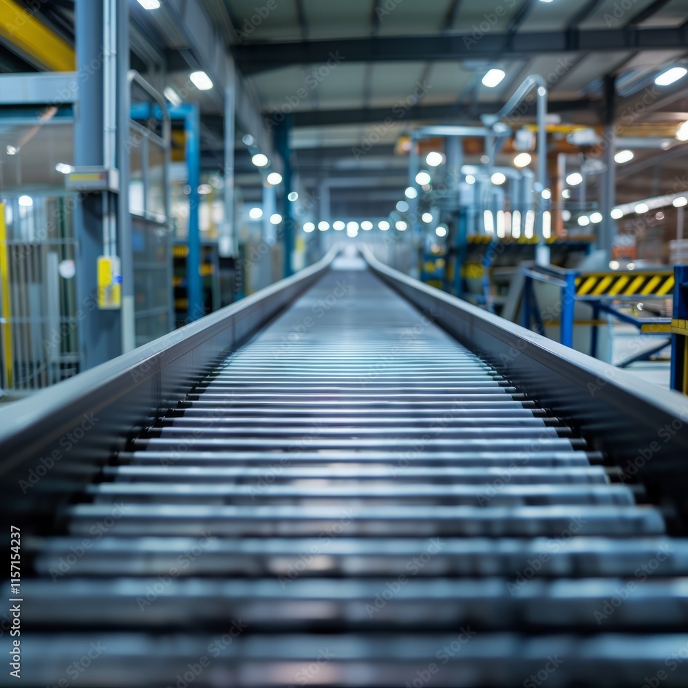 conveyor belt at the factory. conveyor belt at the factory.