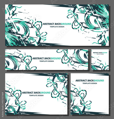 Abstract Background, Tosca Color Texture, Sport Template Banner Vector, Poster Design Graphic