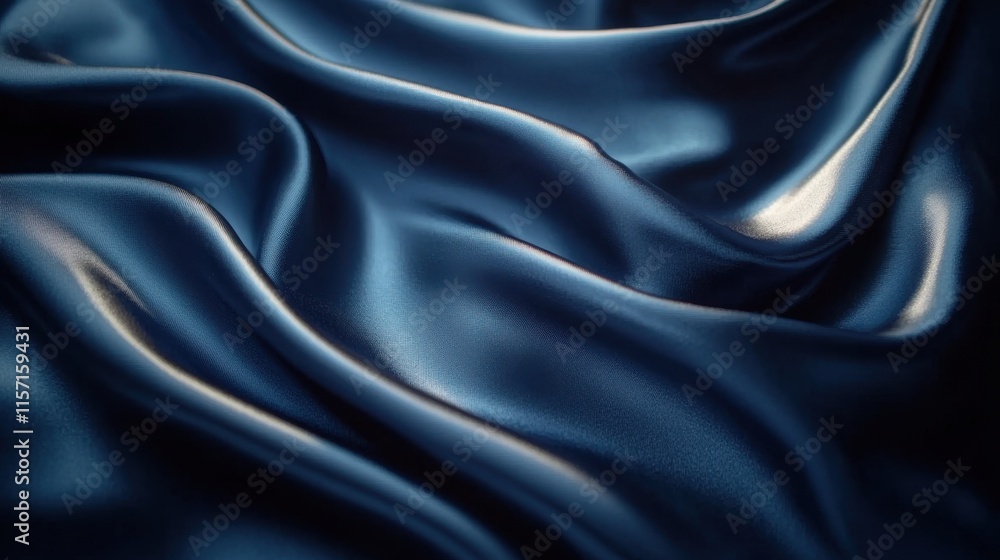 Obraz premium Midnight Blue Silk Drape 