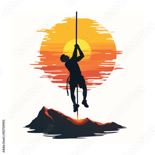 Climbing concept vector illustration