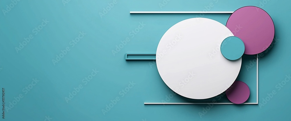 Abstract geometric shapes on teal background. Abstract geometric shapes on teal background.