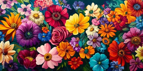 Vibrant and beautiful colorful flowers showcase a variety of hues, creating a stunning display that captures the essence of natural beauty found in colorful flowers all around.