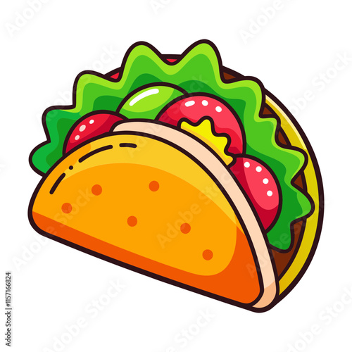 Tacos vector art illustration