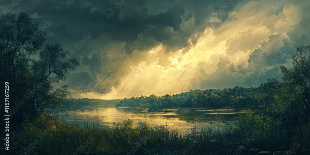 An afternoon storm has passed, leaving behind a serene atmosphere as nature refreshes, creating a peaceful setting to appreciate after the afternoon storm subsides. An afternoon storm has passed, leaving behind a serene atmosphere as nature refreshes, creating a peaceful setting to appreciate after the afternoon storm subsides.