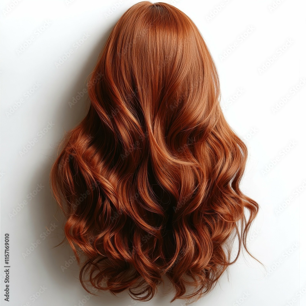 Naklejka premium Stunning Red Curly Hair