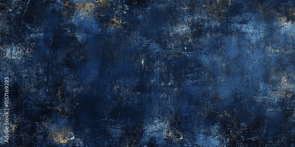 Naklejka premium Dark blue urban poster paper texture featuring a unique design that showcases the depth and character of urban life, ideal for backgrounds and creative projects requiring dark blue urban poster paper