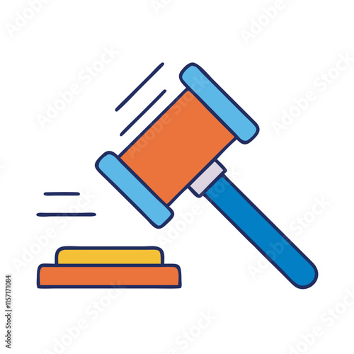 Justice Symbol Vector Illustration Art.