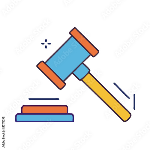Justice Symbol Vector Illustration Art.