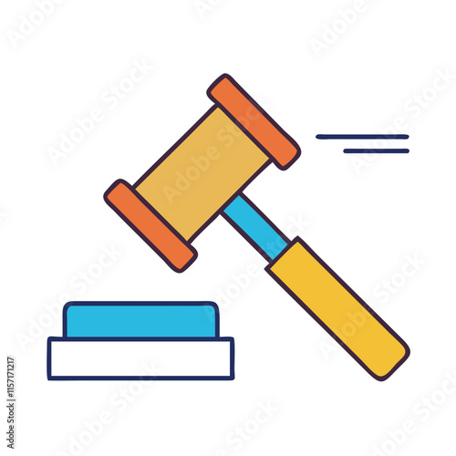 Justice Symbol Vector Illustration Art.