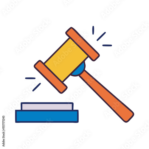 Justice Symbol Vector Illustration Art.