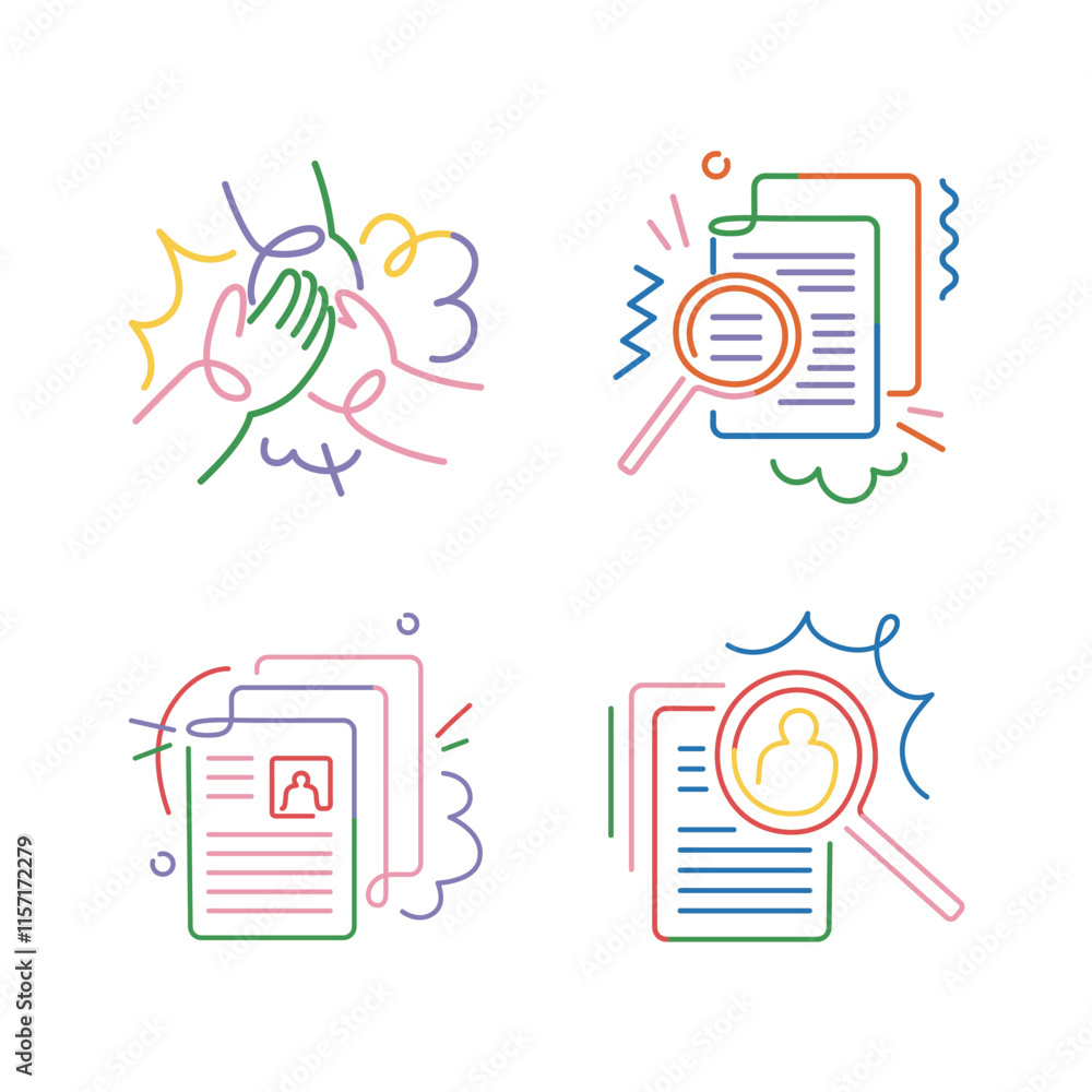 Simple Colorful Playful Lined Office Conceptual Simple Colorful Playful Lined Office Conceptual