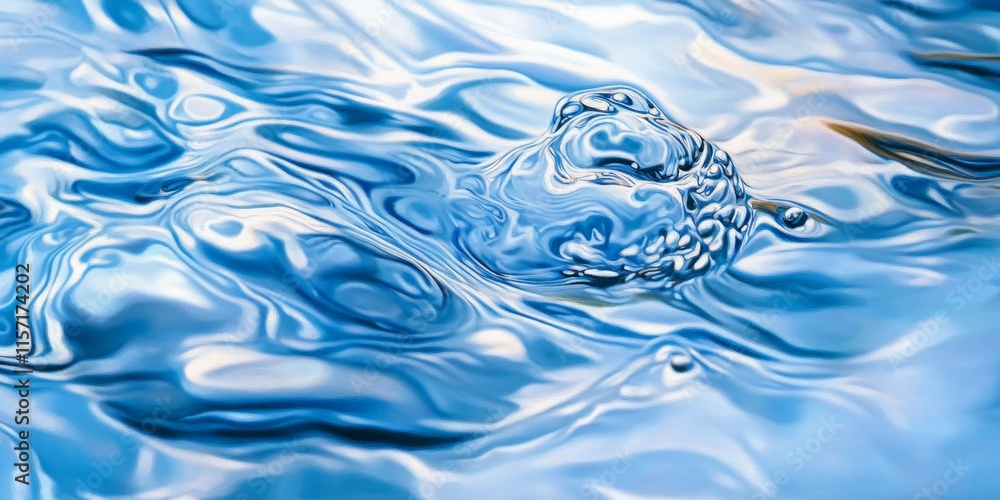 Reflection of blue water on the surface creates an abstract view. This close up of blue water offers a captivating background, showcasing the splashed water in an abstract manner. Reflection of blue water on the surface creates an abstract view. This close up of blue water offers a captivating background, showcasing the splashed water in an abstract manner.