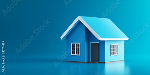 Wallpaper Mural House symbol integrated with a flag design, representing mortgage credit lending and emphasizing housing safety as essential concepts in the real estate market. Torontodigital.ca