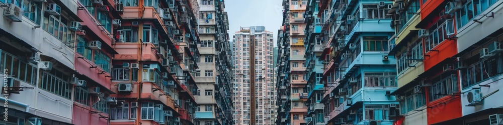 Fototapeta premium skyscraper among low-rise buildings .