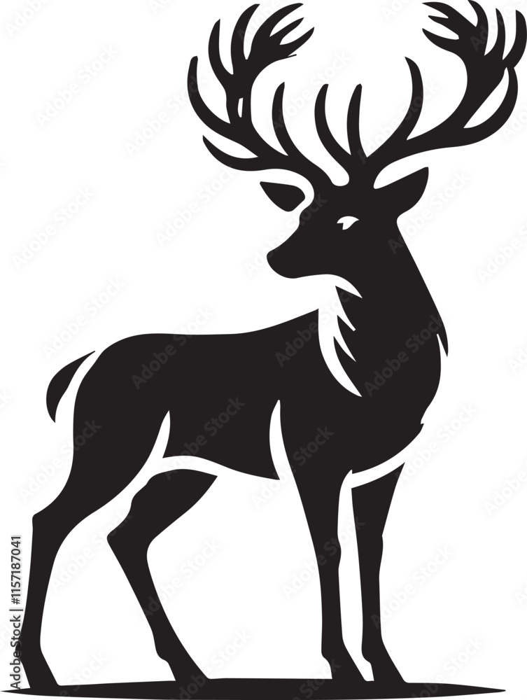 Fototapeta premium Silhouette of deer