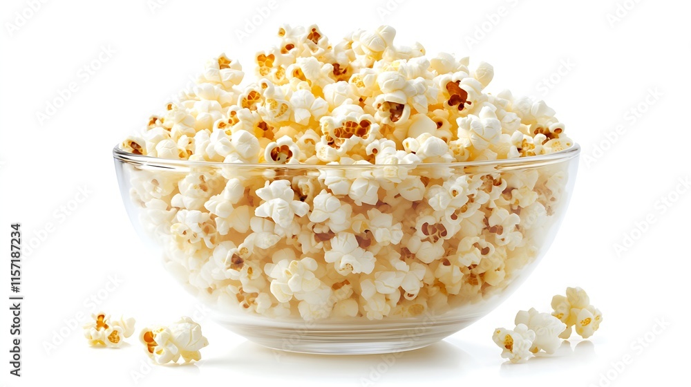 Golden Caramel Popcorn in a Minimalist Display Golden Caramel Popcorn in a Minimalist Display