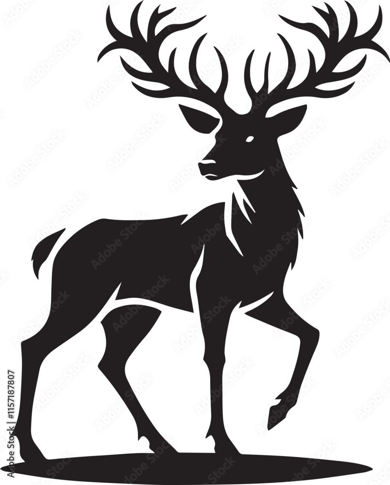 Obraz premium Silhouette of deer