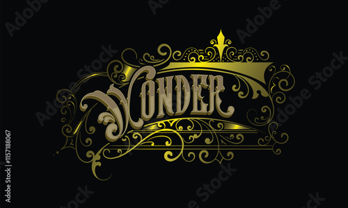 WONDER lettering custom style design