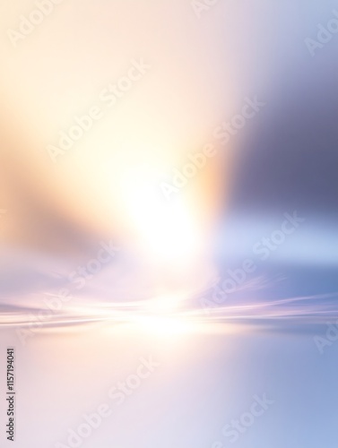 Blurred pastel colors creating a dreamlike landscape at sunset