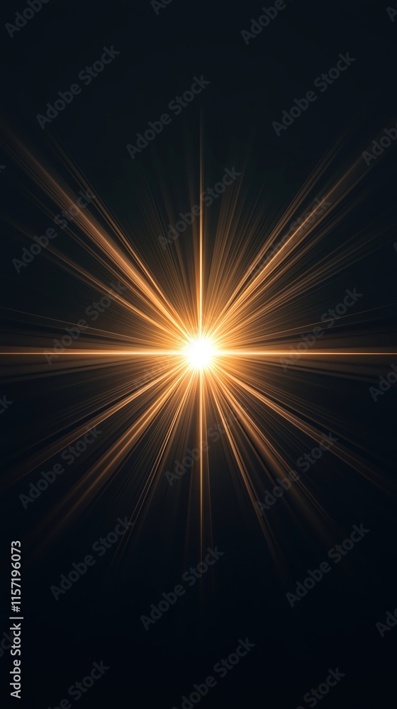 Obraz premium A beautiful radiant light shining through darkness, symbolizing hope and energy.