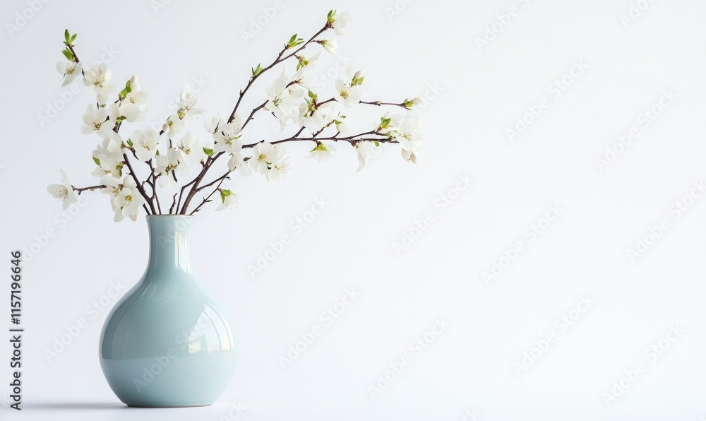 A vase with a white flower in it A vase with a white flower in it