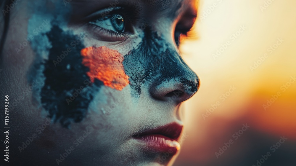 Sunset Child: A Portrait of Resilience and Youth Sunset Child: A Portrait of Resilience and Youth