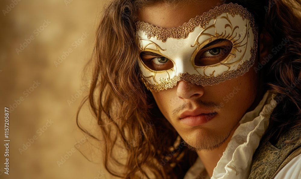 A man wearing a mask and a white shirt A man wearing a mask and a white shirt