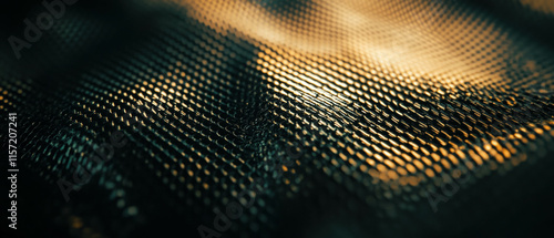 Cinematic texture of hammered gold metal with rich colors and intricate detail photo