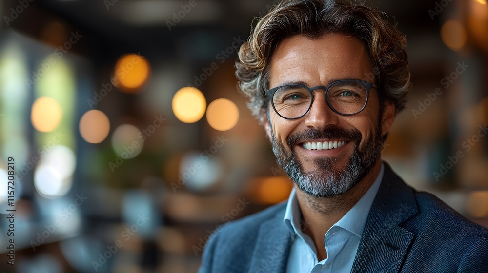 A happy client reviewing customized offers on a tablet screen with satisfaction A happy client reviewing customized offers on a tablet screen with satisfaction