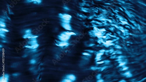 Blue smoke moves from right to left in a wave-like motion. 3d animation