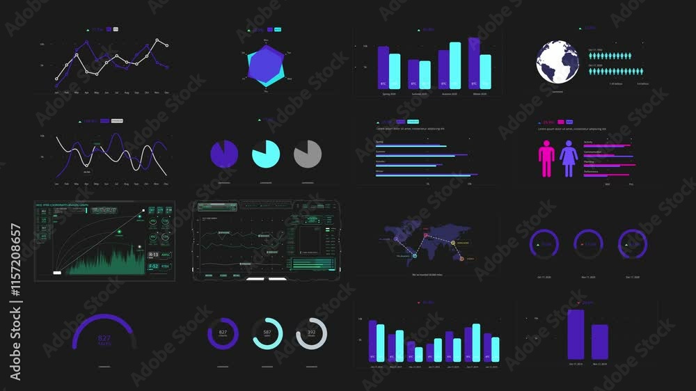 Gui Chart UI, UX, GUI mobile screens modern infographic. Template dashboard ...