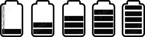  Battery GSM icon set. Battery charging charge indicator icon. Battery icons set. Level battery energy. Battery capacity charge icon symbols.