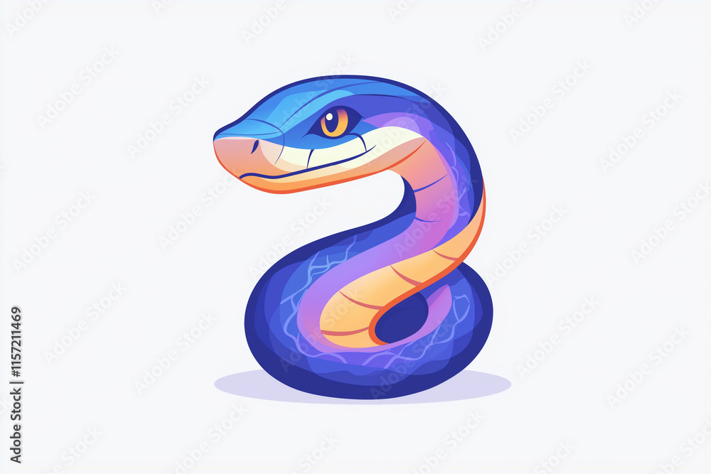 custom made wallpaper toronto digitalChinese zodiac, snake, blue snake, happy new year, New year, seasonal greetings, 2025