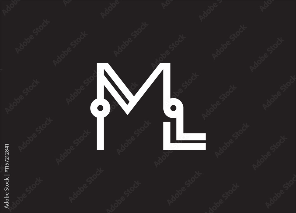 ML letter logo and monogram design
ML letter logo and monogram design