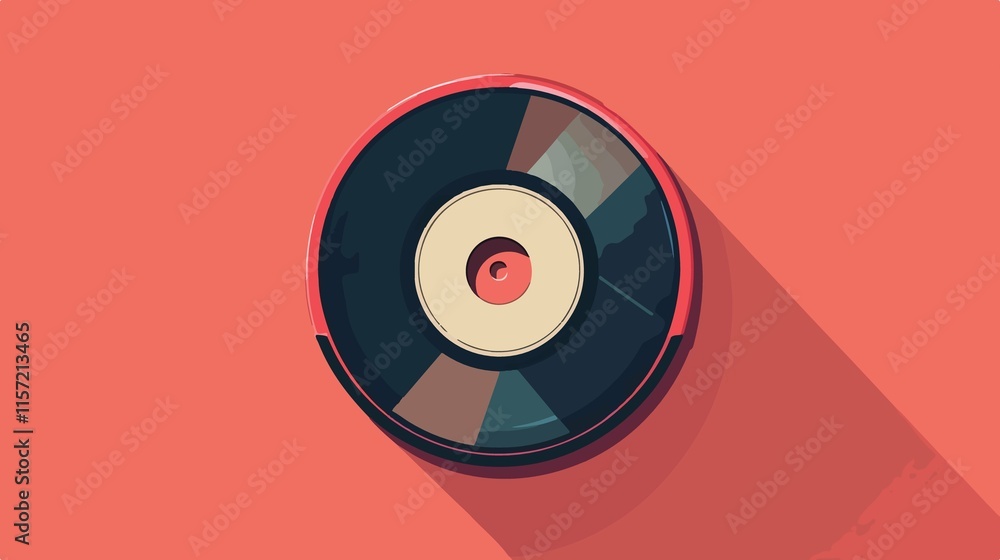 Professional Compact Disc Vector Illustration for Design Projects Professional Compact Disc Vector Illustration for Design Projects