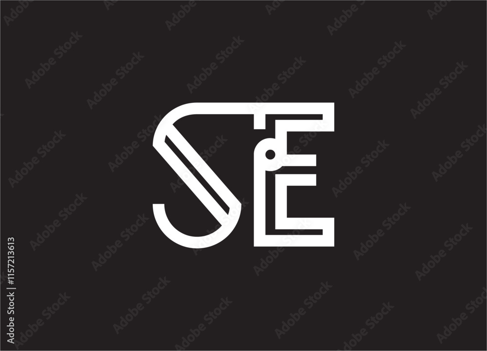 SE letter logo and monogram design
SE letter logo and monogram design