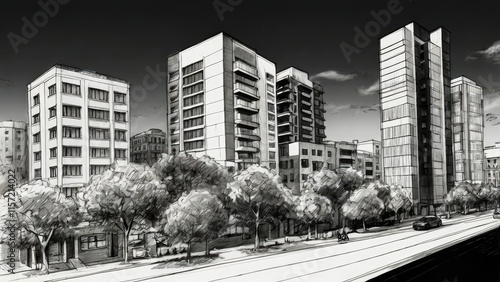 city street scene