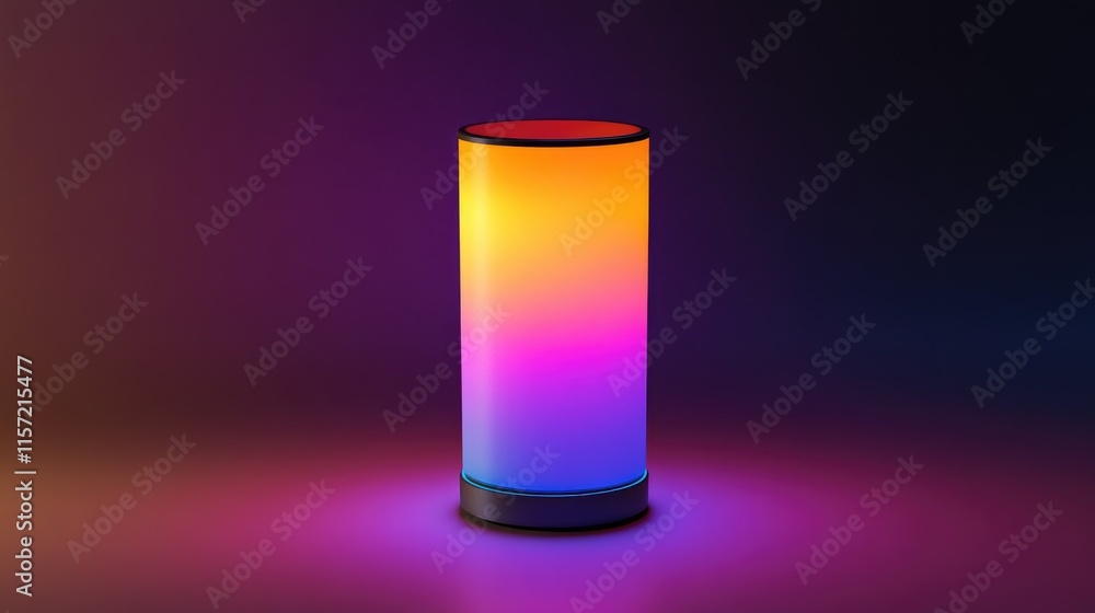 Colorful Gradient Lamp with Soft Glow and Vibrant Light Effects Colorful Gradient Lamp with Soft Glow and Vibrant Light Effects