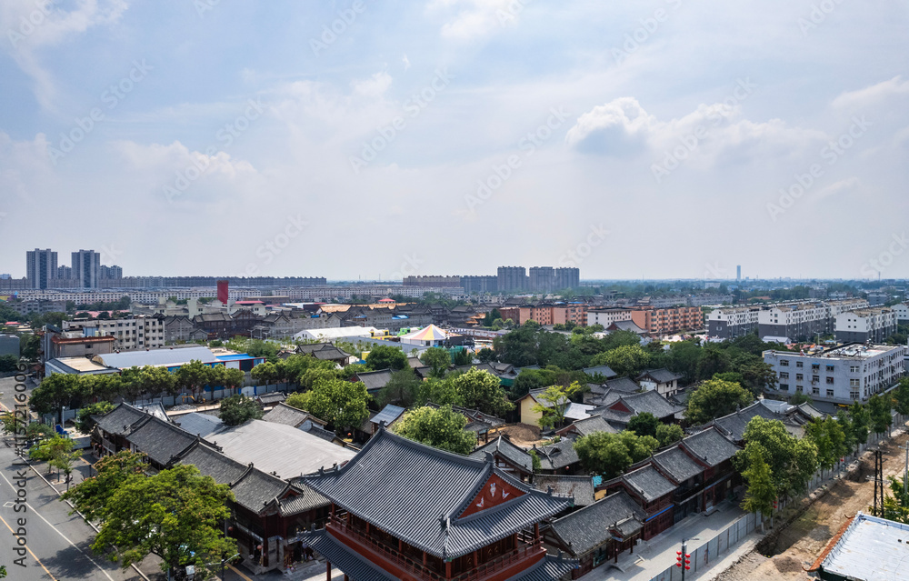 Fototapeta premium Landscape of Lion House in Yanggu County, Liaocheng City, Shandong province